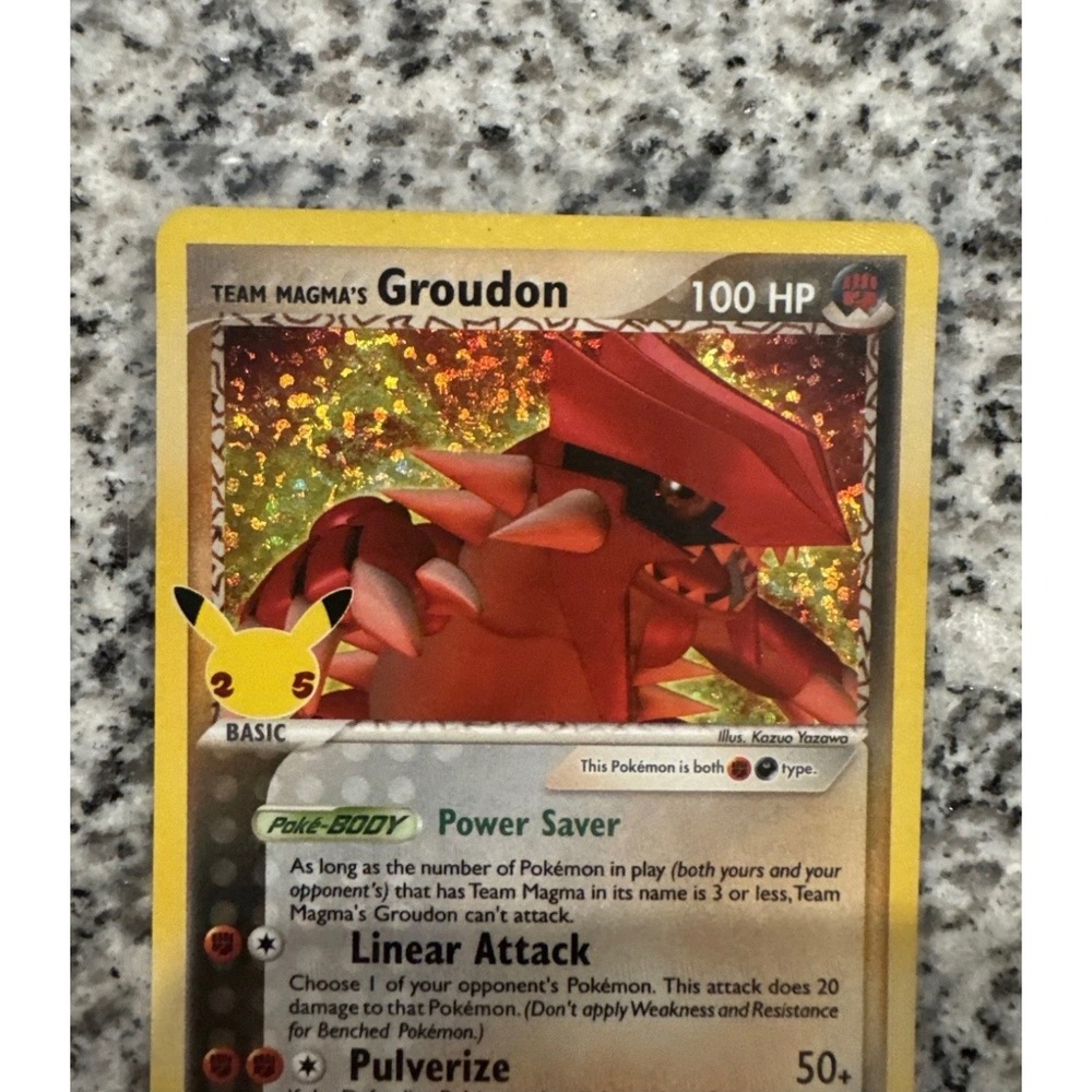 Pokemon Team Magma's Groudon 9/95 Celebrations Classic Collection Mint!